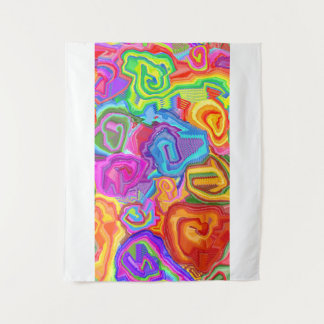 Tela de pared abstracta con remolinos de Ágata Arc