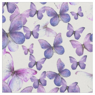 Tela de patchwork de mariposas moradas o tela de m
