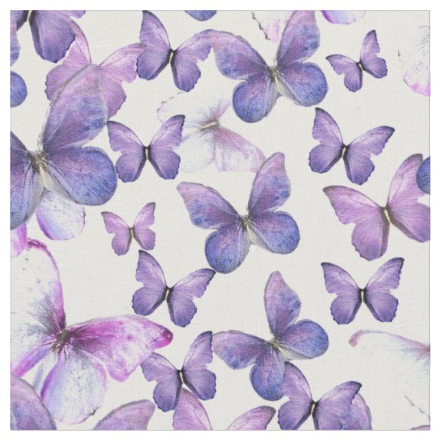 Tela de patchwork de mariposas moradas o tela de m (De cerca)