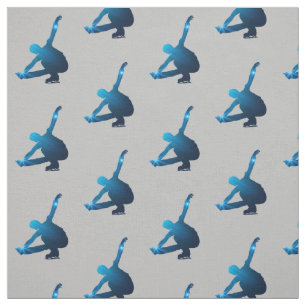 Tela de patinaje sobre hielo - Estrella azul para 