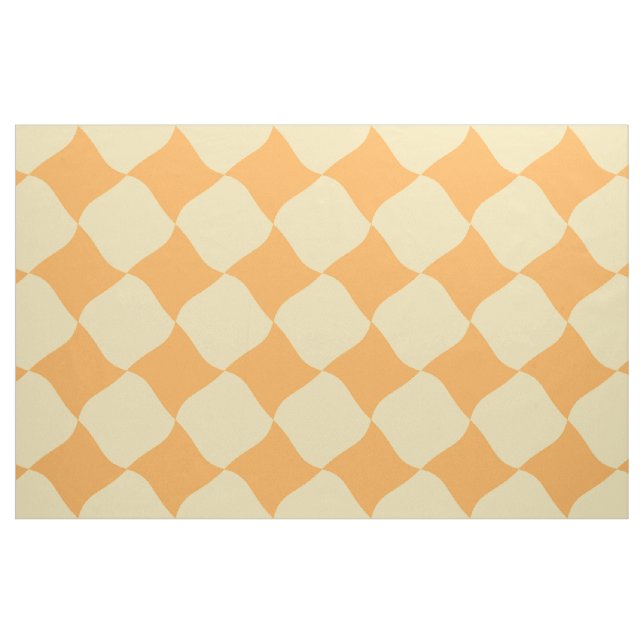 Tela de patrón amarillo retro (Yarda)