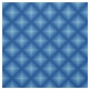Tela de patrón azul de diamante impreso Glitch2
