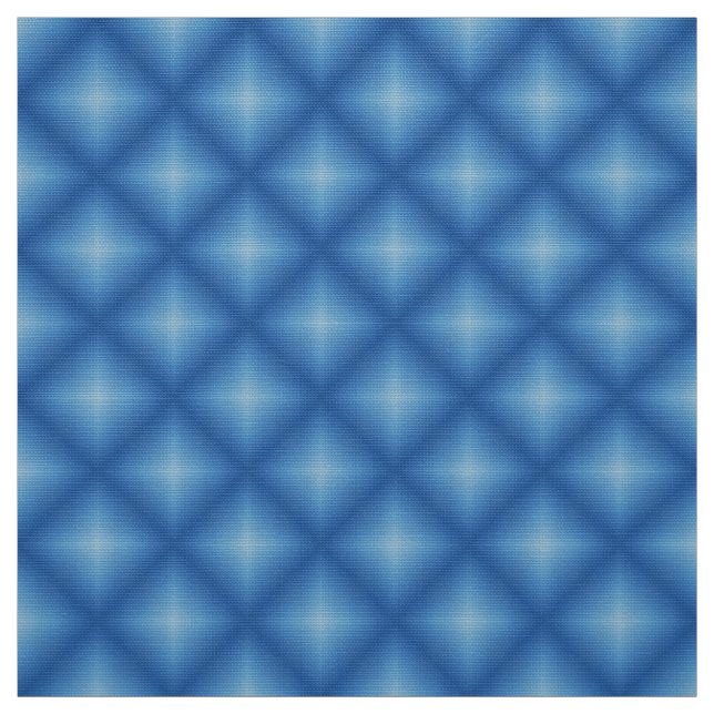 Tela de patrón azul de diamante impreso Glitch2 (Retal)