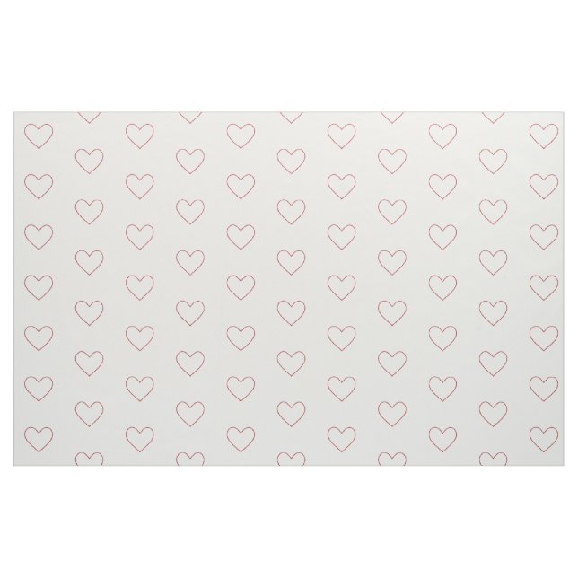 Tela de patrón cardíaco ("Cuarto gordo" (fat quarter))