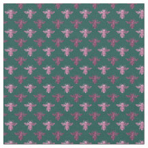 Tela de patrón de abejas reina