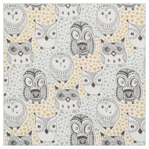 Tela de patrón de búho