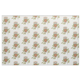 Tela de patrón de búhos