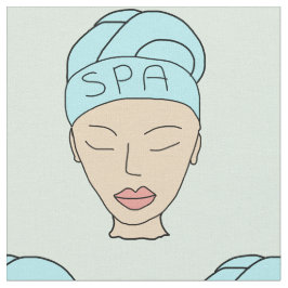 tela de patrón de cara de spa