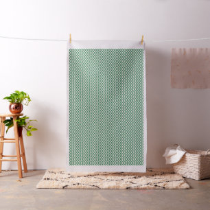 Tela de patrón de Chevron de moda blanca verde