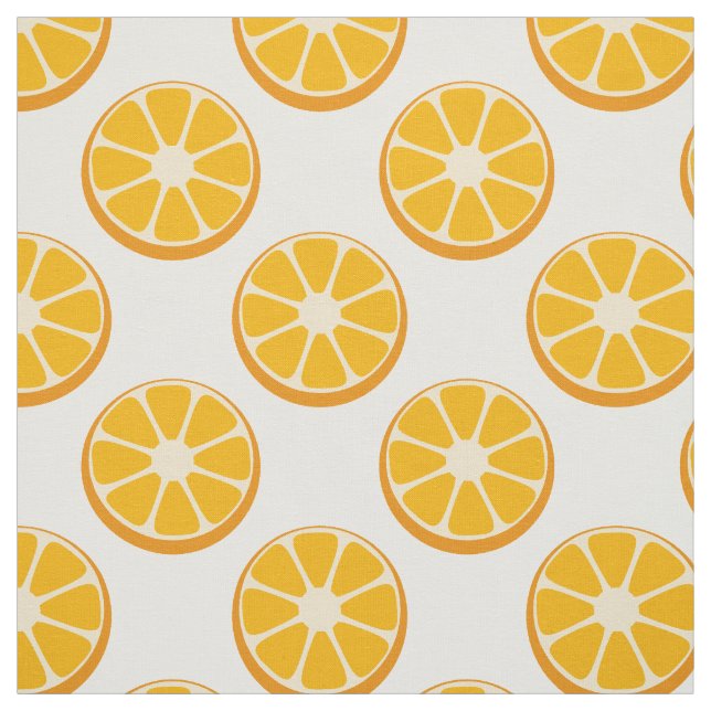 tela de patrón de corte de naranja cítrico (Retal)