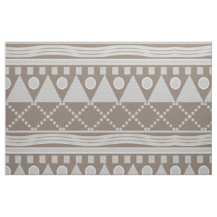 Tela De Patrón De Diseño Beige Y Blanco Del Suroes