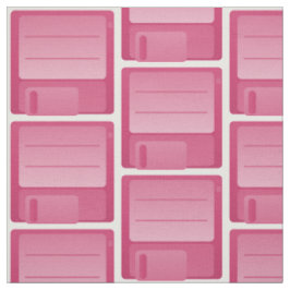 Tela de patrón de disquete rosa
