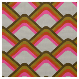 Tela de patrón de estilo retro de los años 60