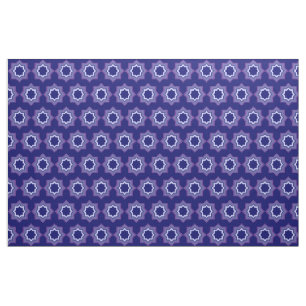 Tela de patrón de estrella azul
