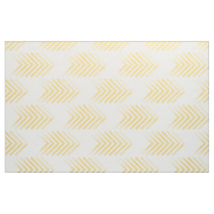 Tela de patrón de flecha tribal amarillo blanco