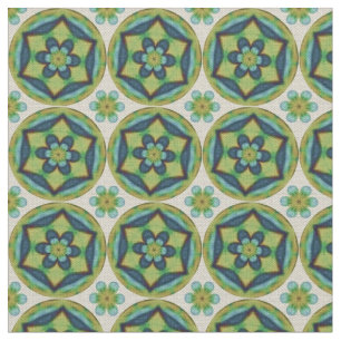 Tela de patrón de flor de época