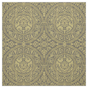 Tela de patrón de follaje redondo del siglo XVI me