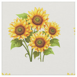 Tela de patrón de girasol de boho rústico