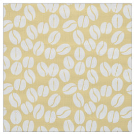 tela de patrón de grano de café blanco amarillo