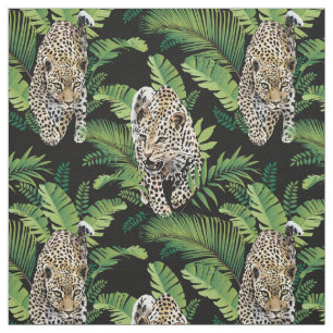 tela de patrón de leopardo