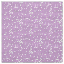 tela de patrón de notas de música blanca