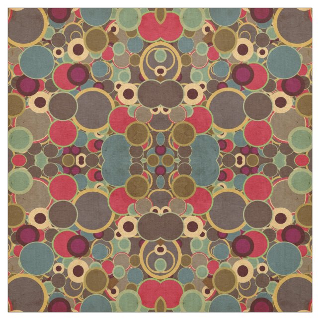 Tela de patrón de patrones de círculo vicioso de m (Retal)