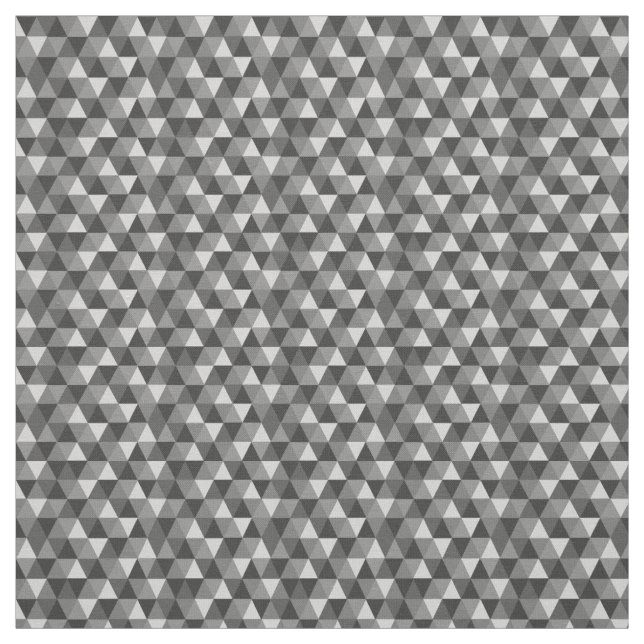 Tela de patrón de triángulos geométricos grises (Retal)