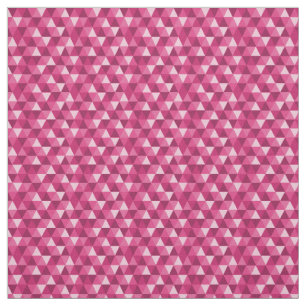 Tela de patrón de triángulos geométricos rosados