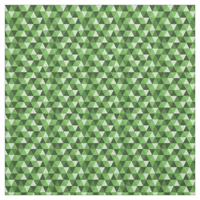 Tela de patrón de triángulos geométricos verdes (Retal)