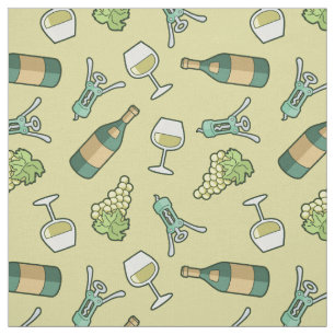 Tela de patrón de vino blanco