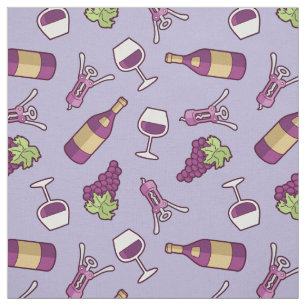 Tela de patrón de vino rojo