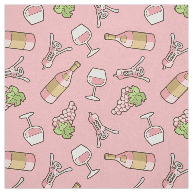 Tela de patrón de vino Rosa (Retal)
