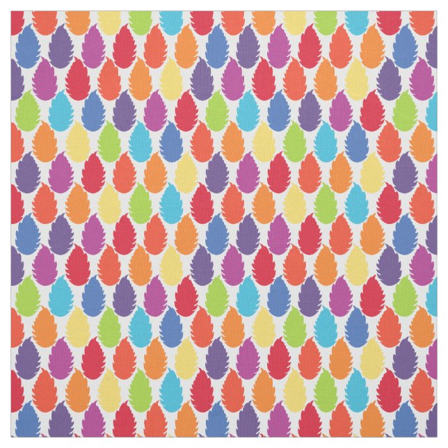 Tela de patrón geométrico arcoiris (Retal)