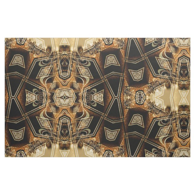 Tela de patrón geométrico de encaje satinado de or ("Cuarto gordo" (fat quarter))