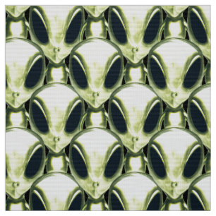 Tela de patrón metálico de OVNI alienígena