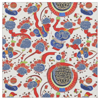 Tela de patrón tradicional chino japonés