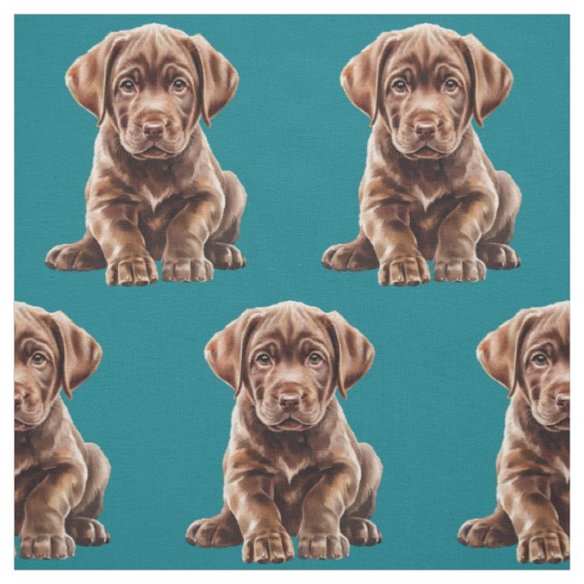 Tela de perro Labrador Retriever de chocolate (Retal)