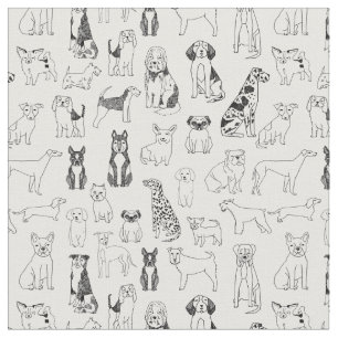 Tela de perro - perro blanco y negro, diseño de p