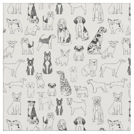 Tela de perro - perro blanco y negro, diseño de pe
