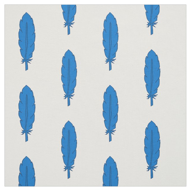 Tela de plumas azules de clan SCA (Retal)