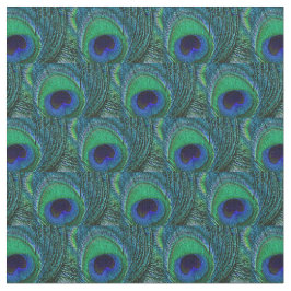 Tela de plumas de pavo real - Verde, Verde azulada