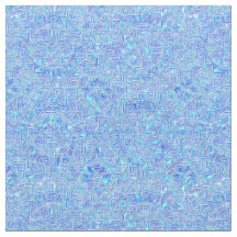 Tela de poliéster azul paisley