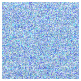 Tela de poliéster azul paisley