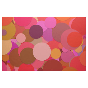 tela de punto rojo confetti