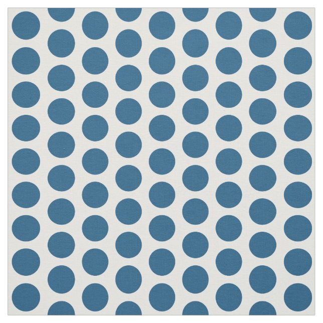 Tela de puntos de polka azul blanco mini (Retal)