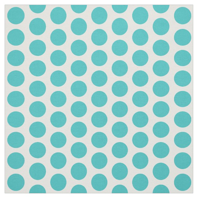 Tela de puntos de polka azul turquesa mini (Retal)