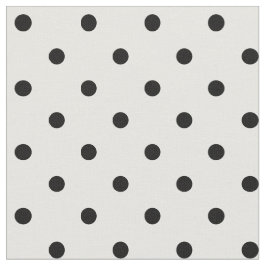 Tela de puntos de polka blanco/negro