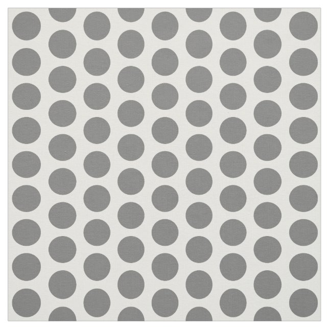 Tela de puntos de polka mini blanco gris (Retal)