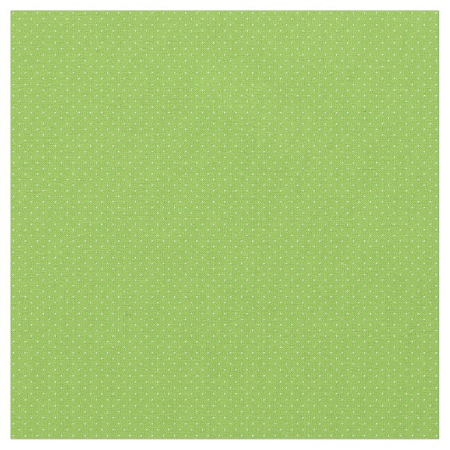 Tela de puntos polka-21-blanco sobre verde claro (De cerca)