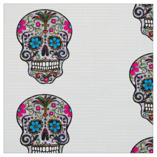Tela de purpurina Sugar Skull